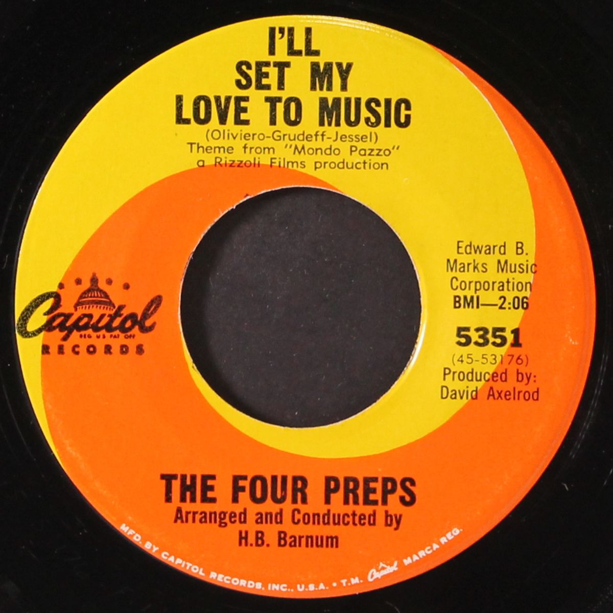 i'll set my love to music by FOUR PREPS