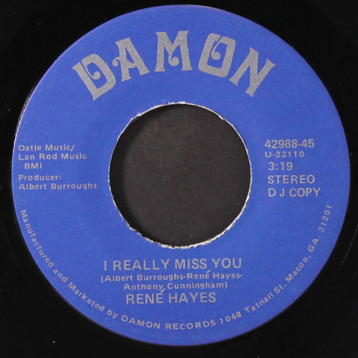 i won't be satisfied / i really miss you by RENE HAYES