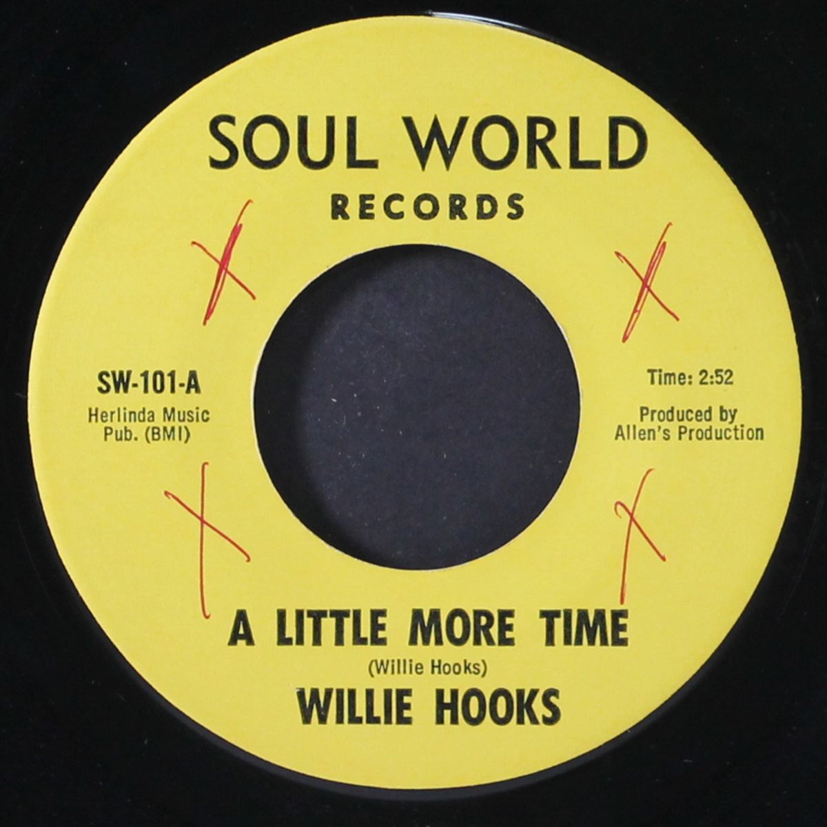 a little more time / my heart is mending by WILLIE HOOKS