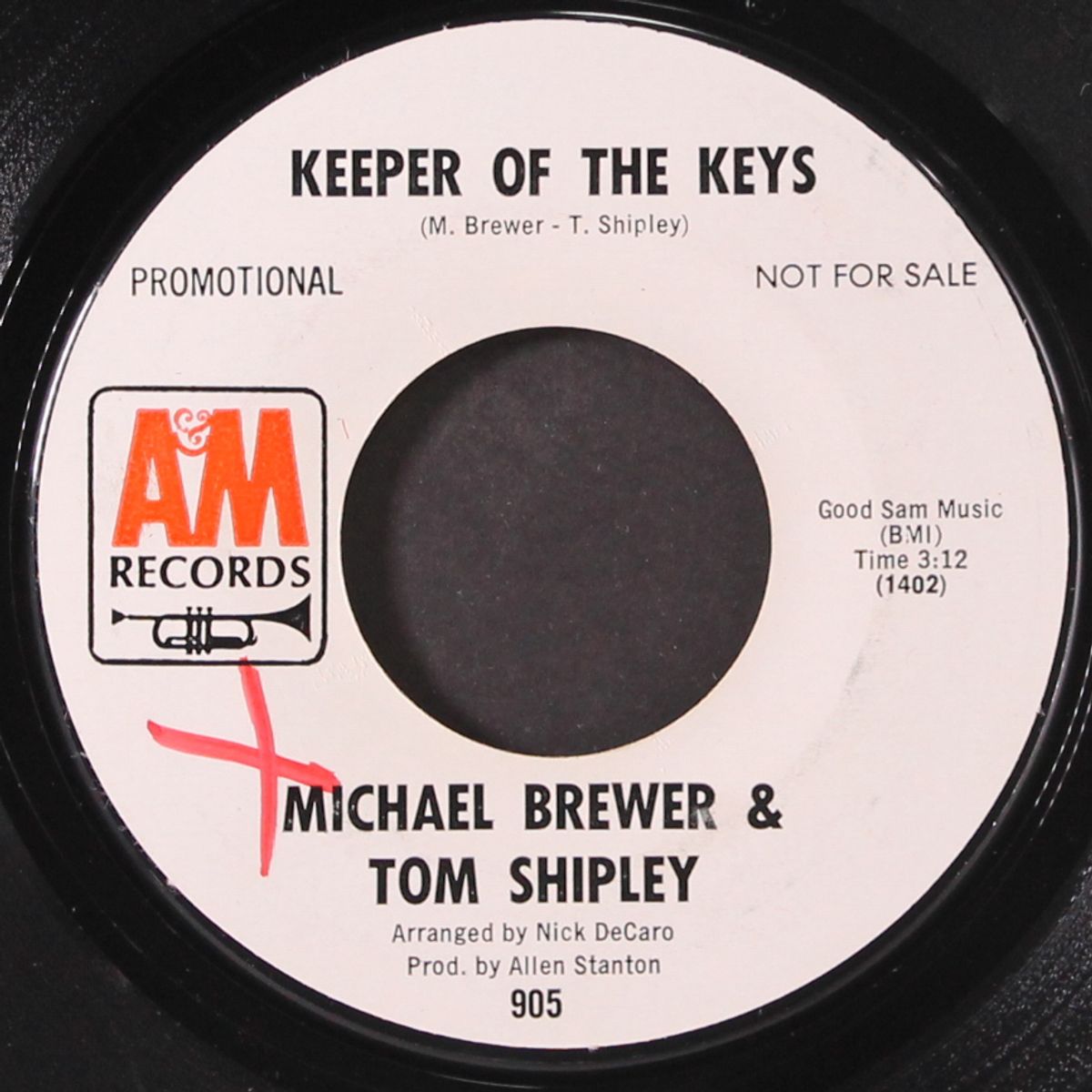 keeper of the keys / i can't see her by BREWER & SHIPLEY