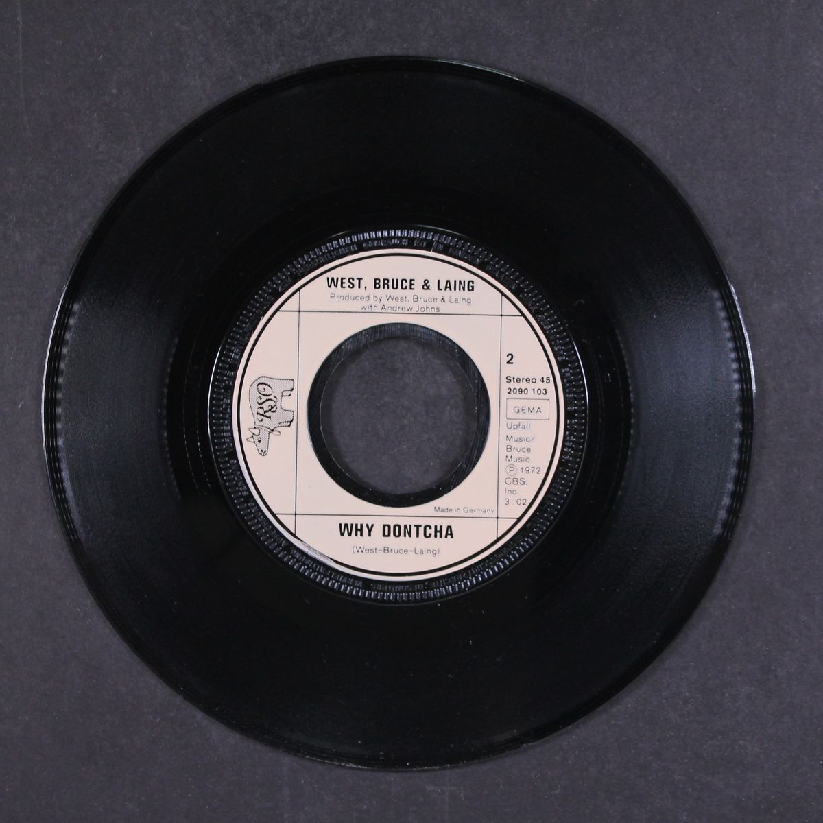 the doctor / why dontcha by WEST, BRUCE & LAING