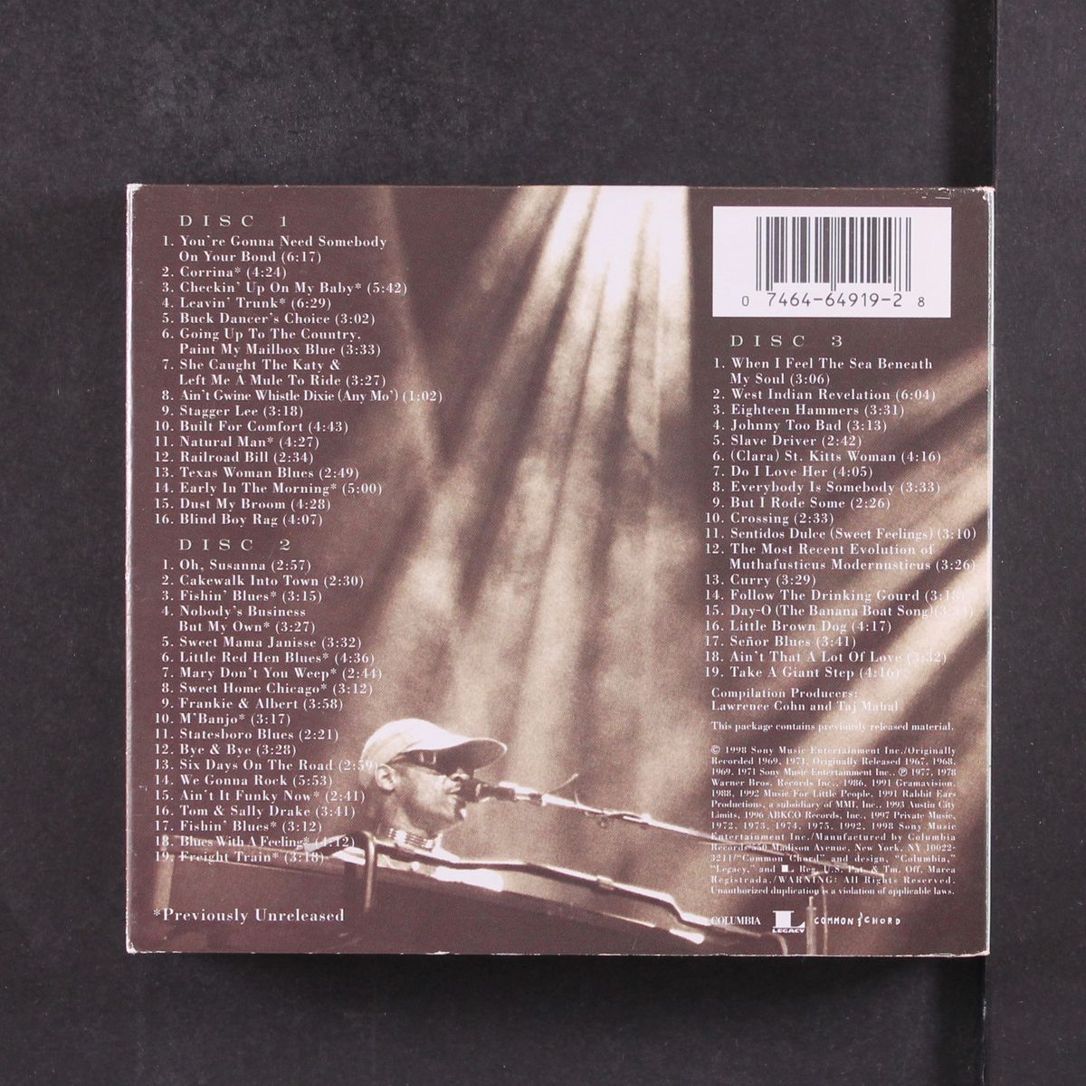 in progress & in motion 1965-1998 by TAJ MAHAL