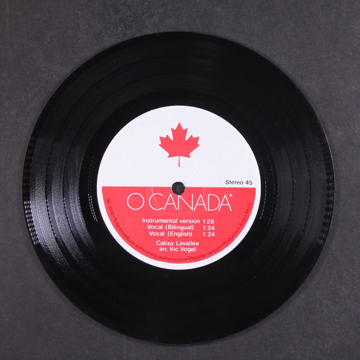 o canada by VIC VOGEL