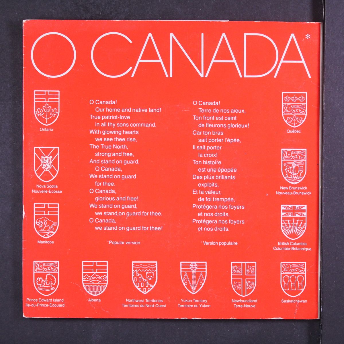 o canada by VIC VOGEL