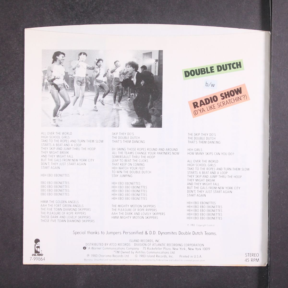 double dutch / radio show by MALCOLM MCLAREN