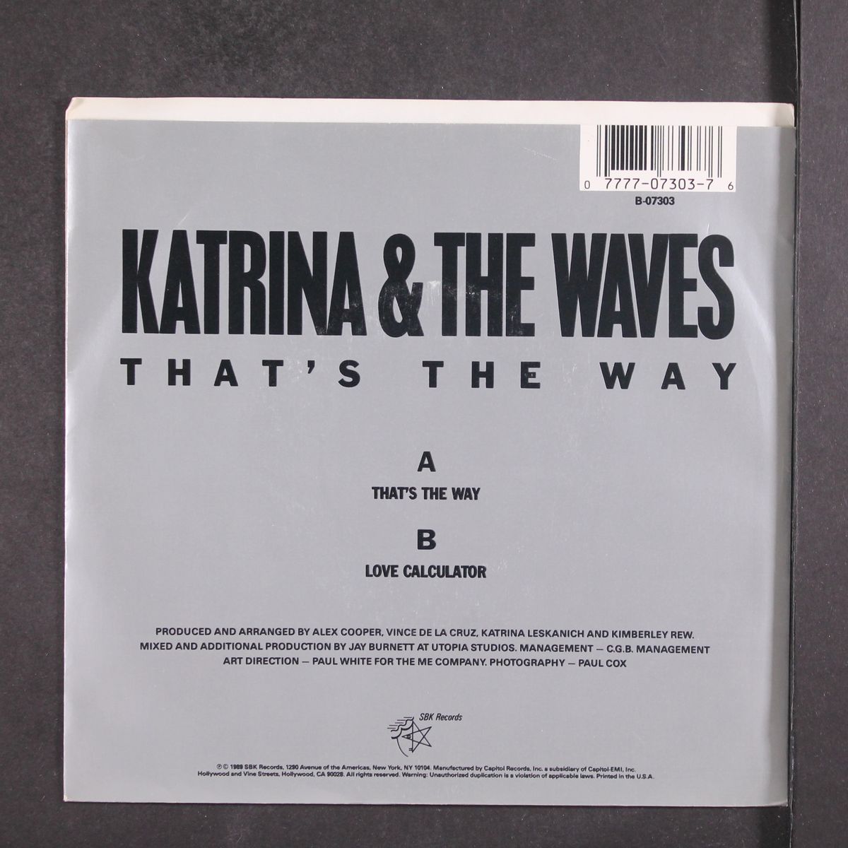 that's the way by KATRINA & WAVES