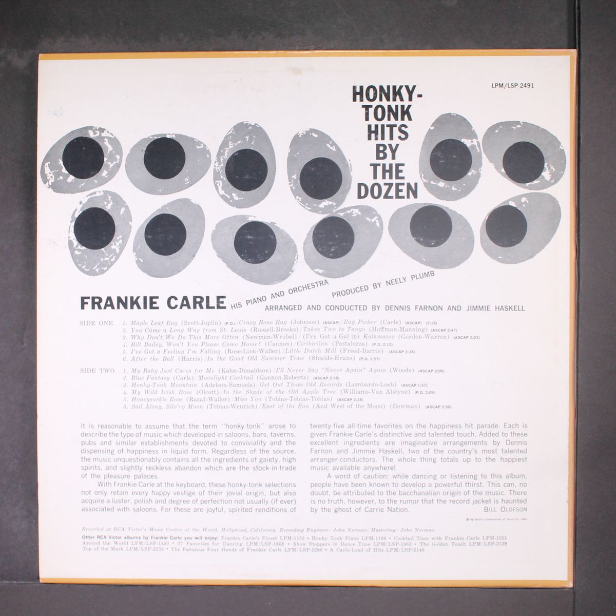 honky-tonk hits by the dozen by FRANKIE CARLE