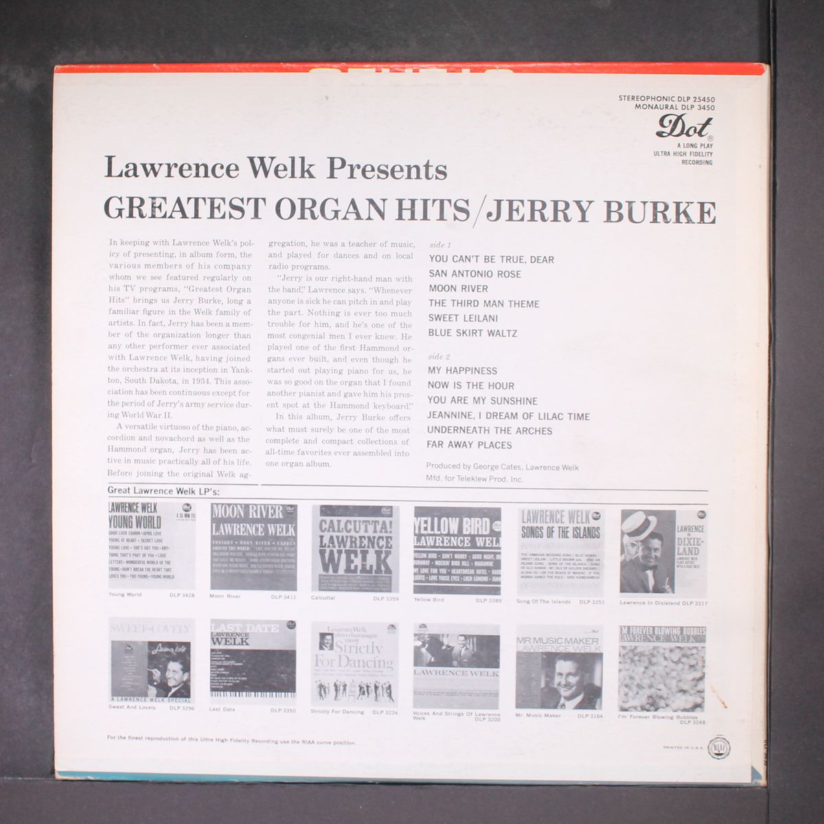 greatest organ hits by JERRY BURKE