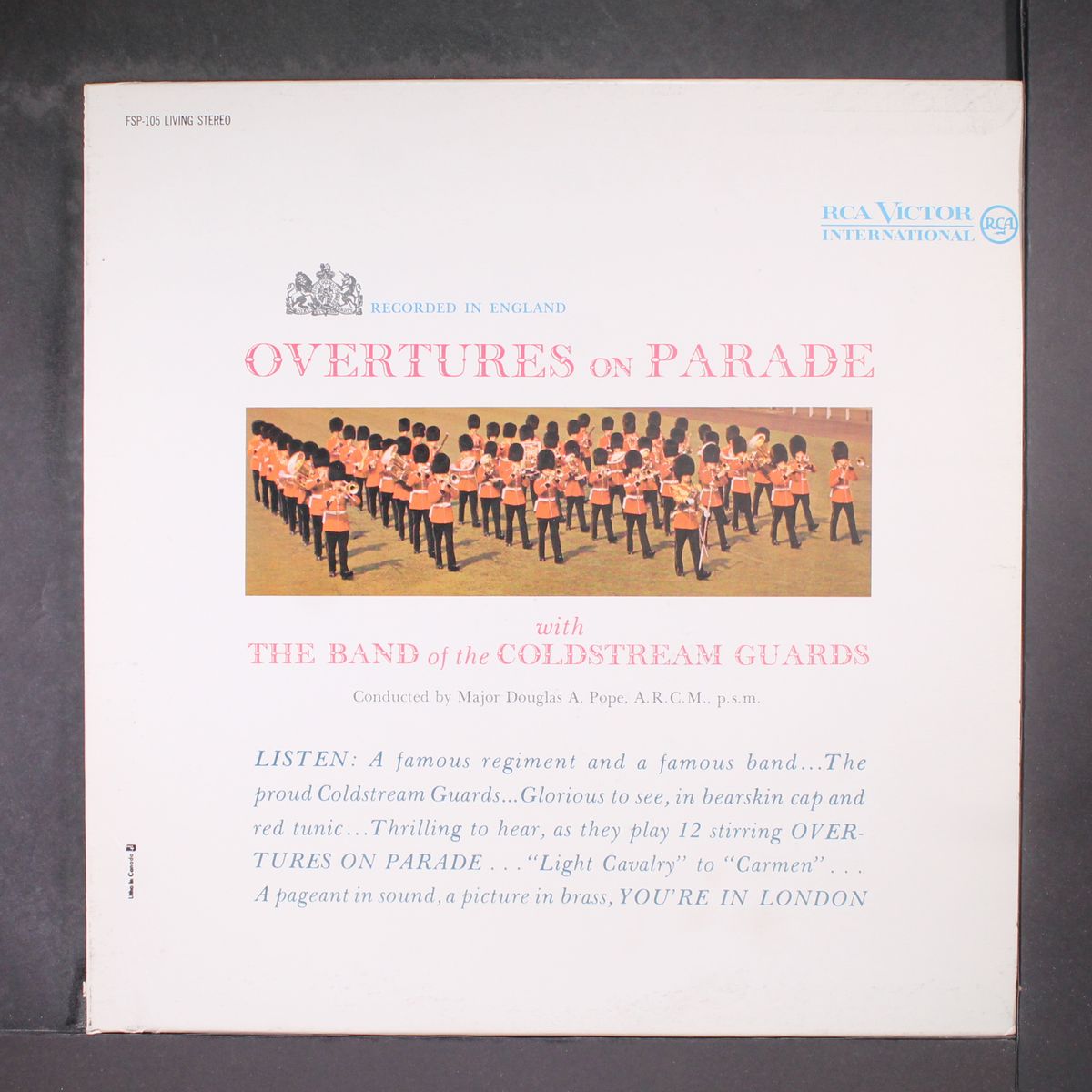 overtures on parade by COLDSTREAM GUARDS