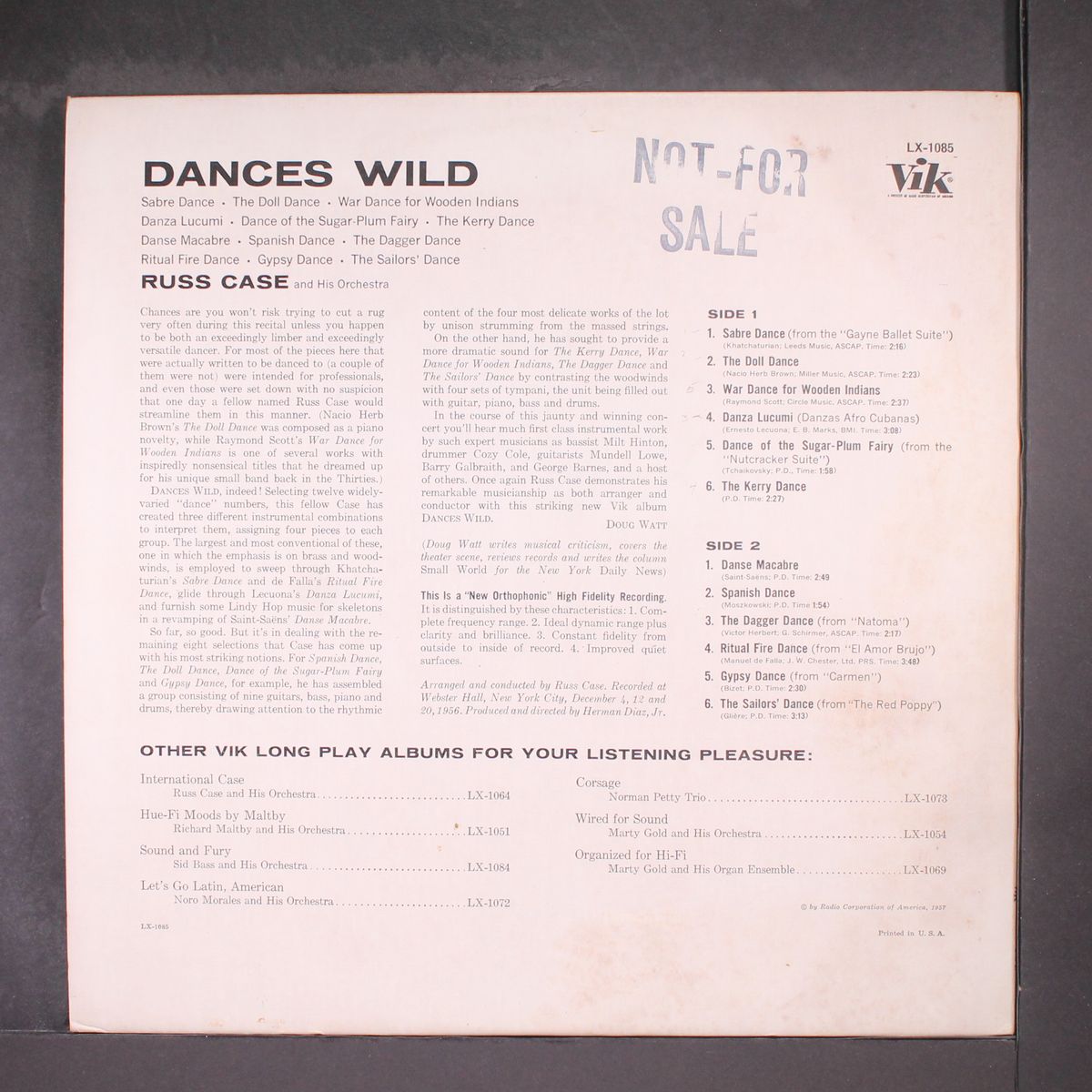 dances wild by RUSS CASE