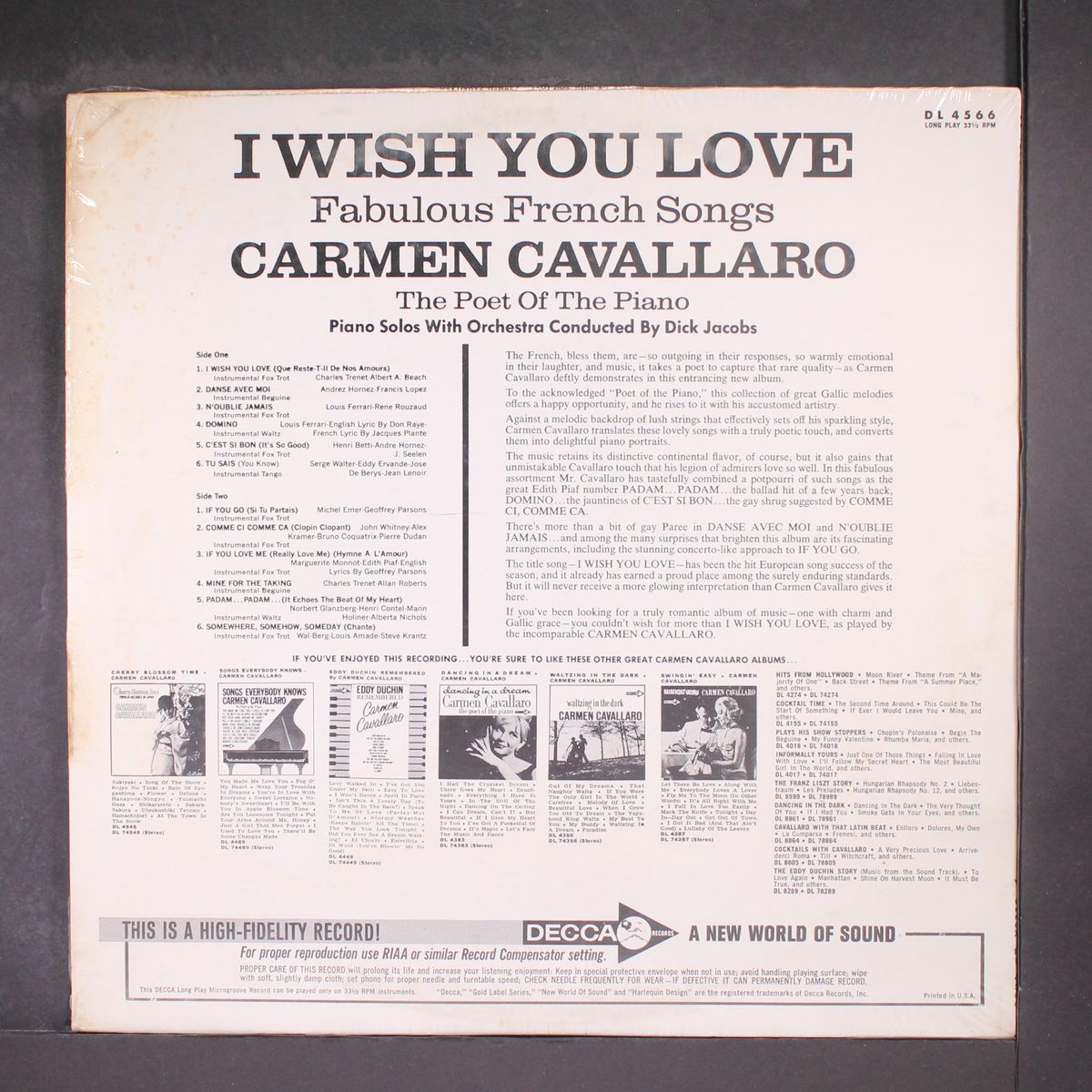 i wish you love by CARMEN CAVALLARO