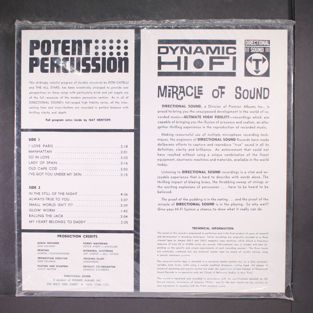 potent percussion by DON CATELLI & ALL STARS