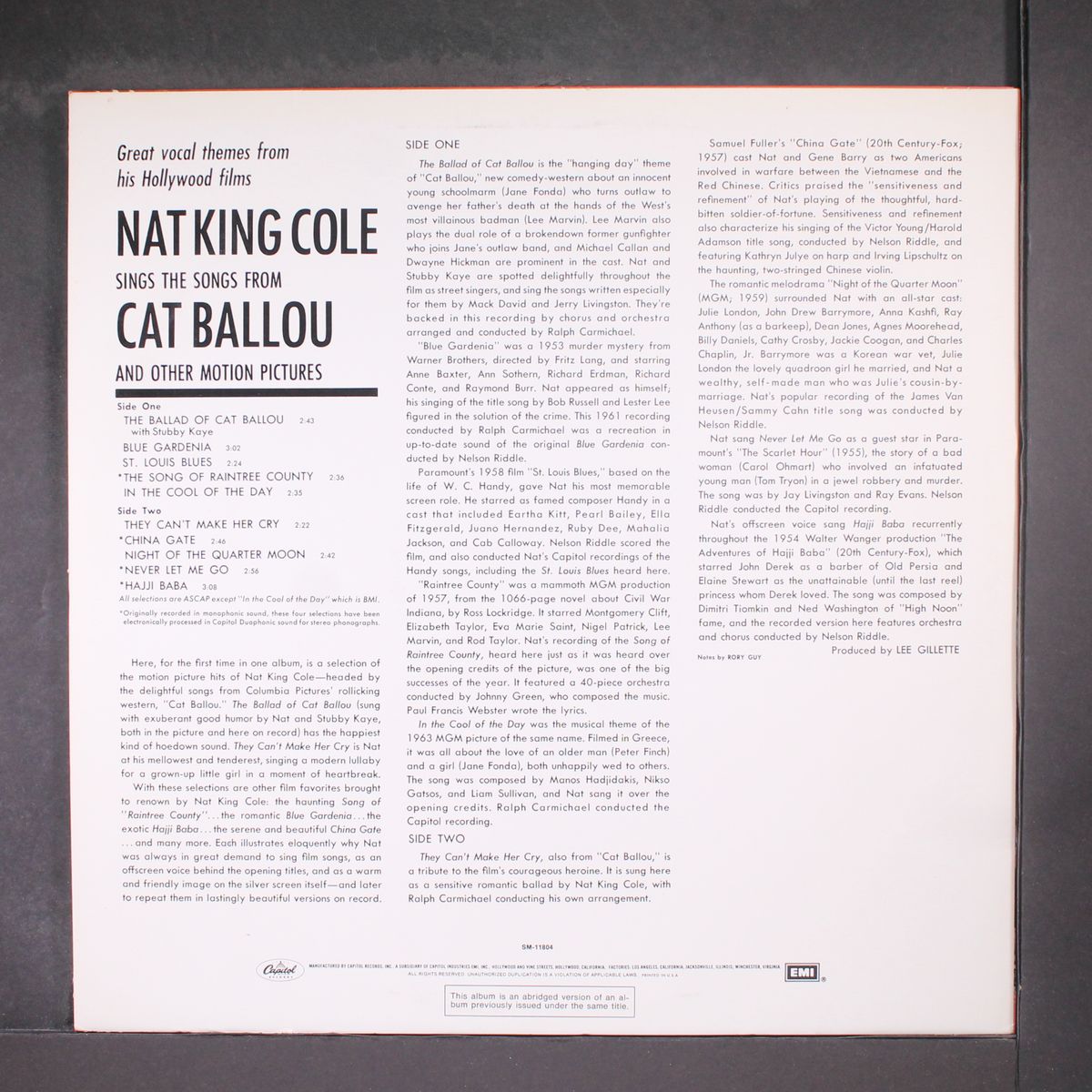 cat ballou by NAT KING COLE