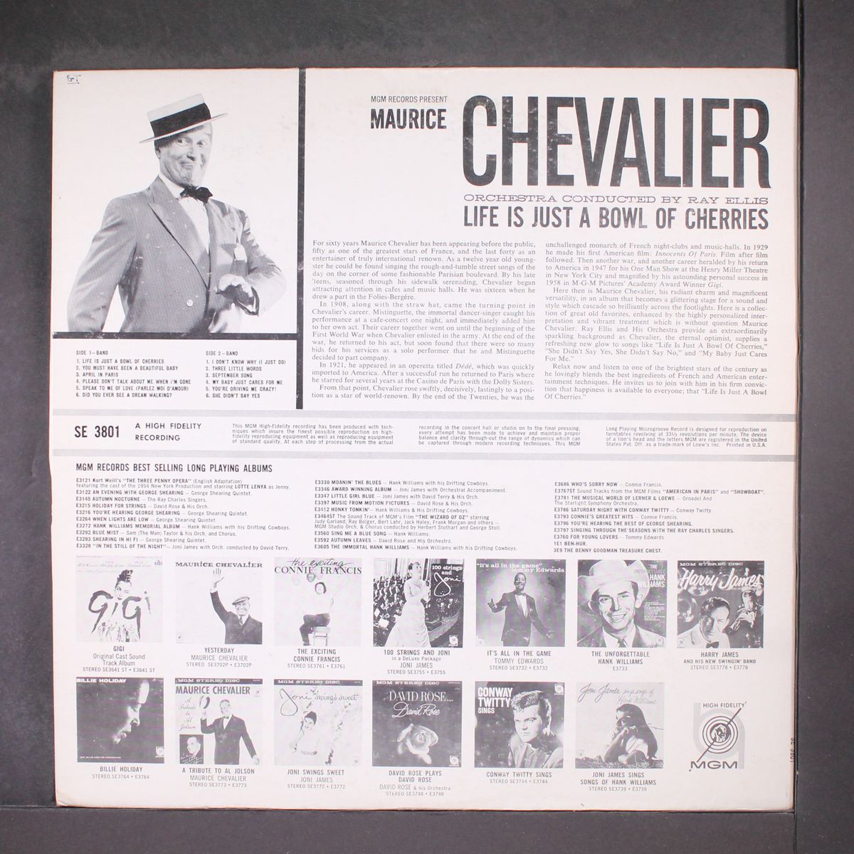 life is just a bowl of cherries by MAURICE CHEVALIER