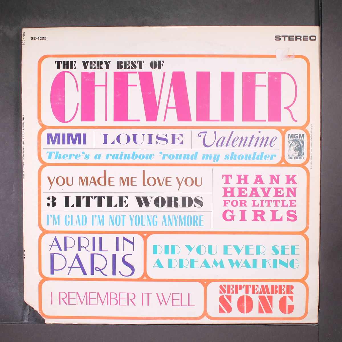 the very best of by MAURICE CHEVALIER