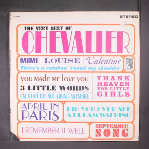 MAURICE CHEVALIER