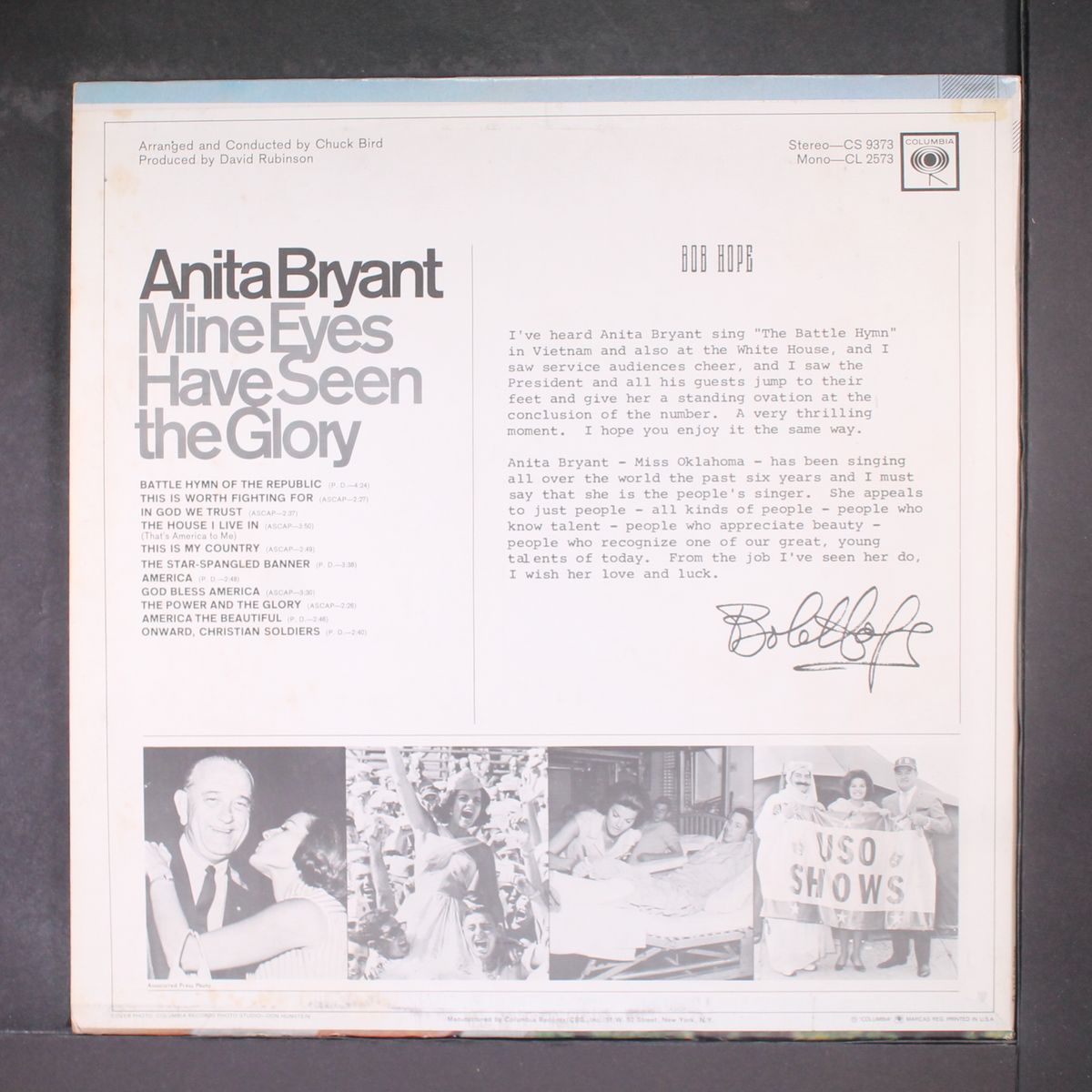 mine eyes have seen the glory by ANITA BRYANT