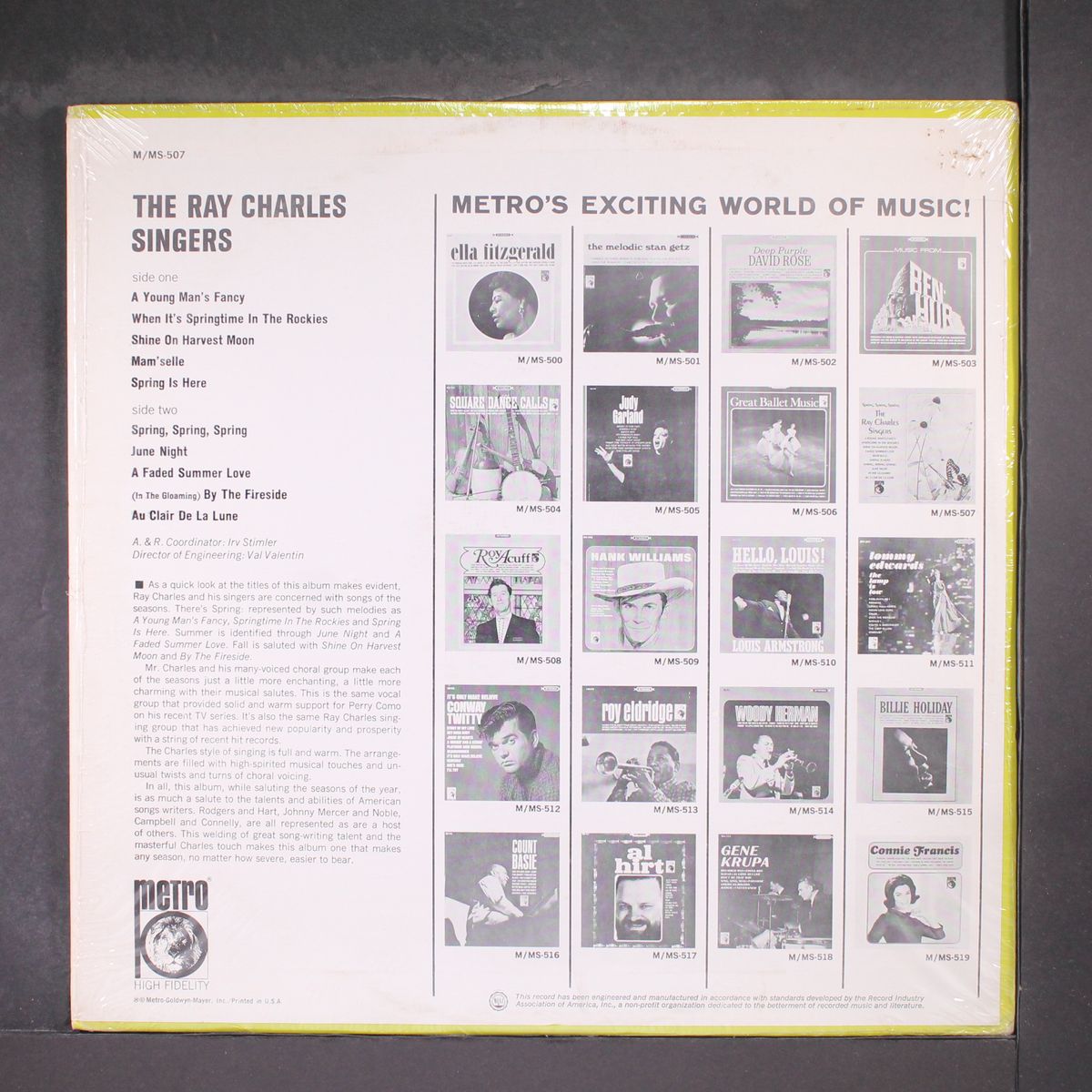 spring, spring, spring by RAY CHARLES SINGERS
