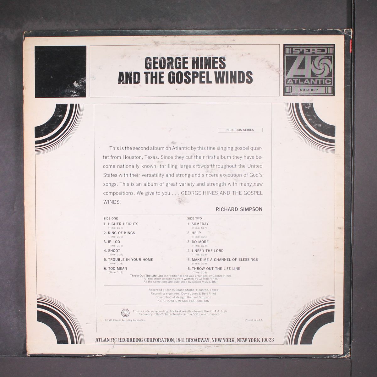 george hines and the gospel winds by GEORGE HINES & GOSPEL WINDS