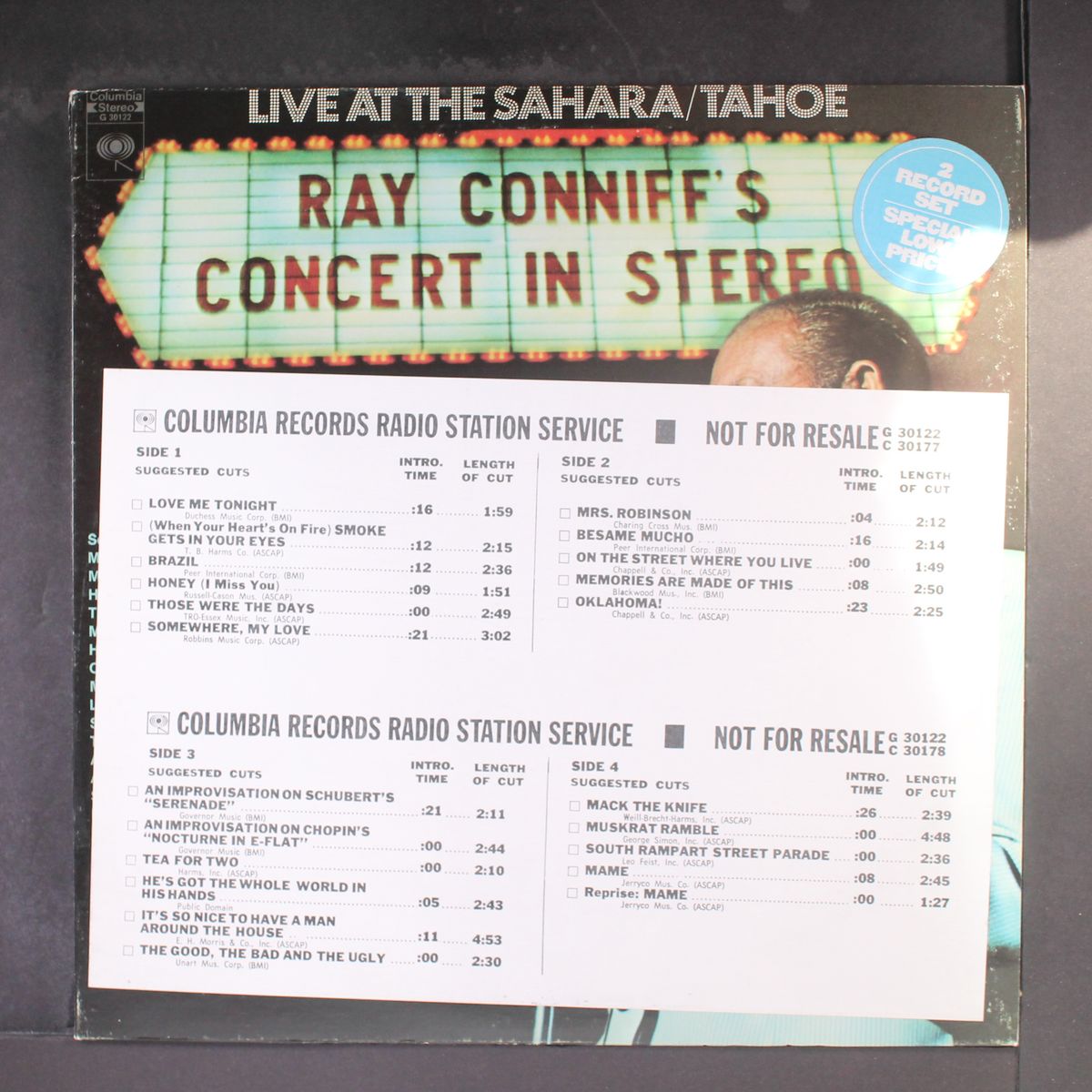 concert in stereo live at the sahara / tahoe by RAY CONNIFF