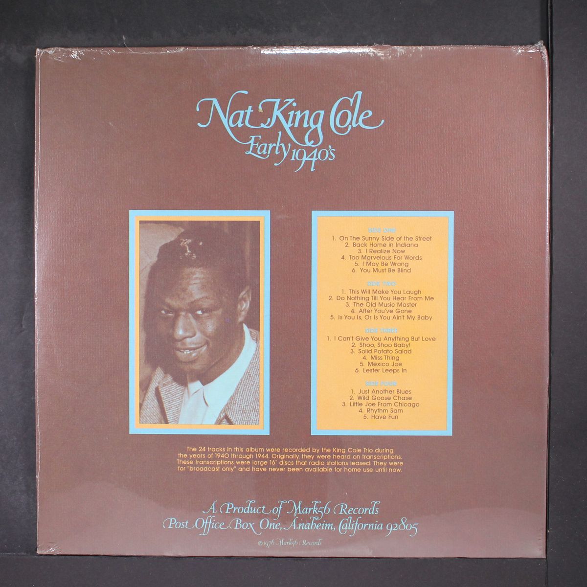 early 1940's by NAT KING COLE