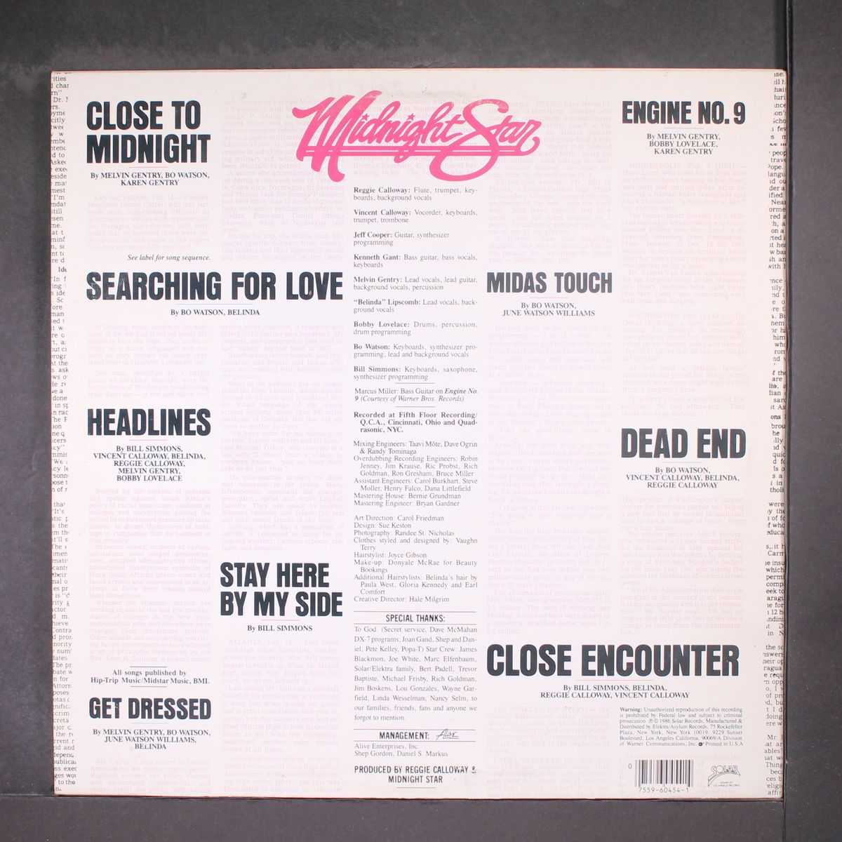 headlines by MIDNIGHT STAR