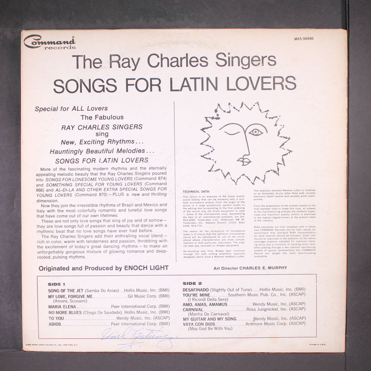 songs for latin lovers by RAY CHARLES SINGERS