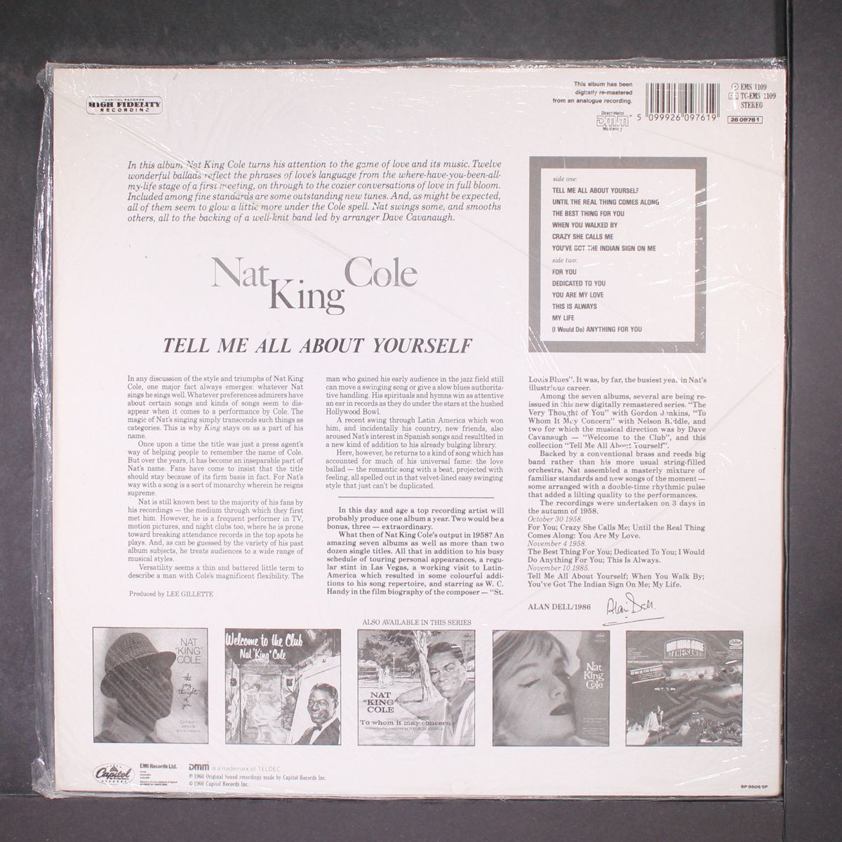 tell me all about yourself by NAT KING COLE