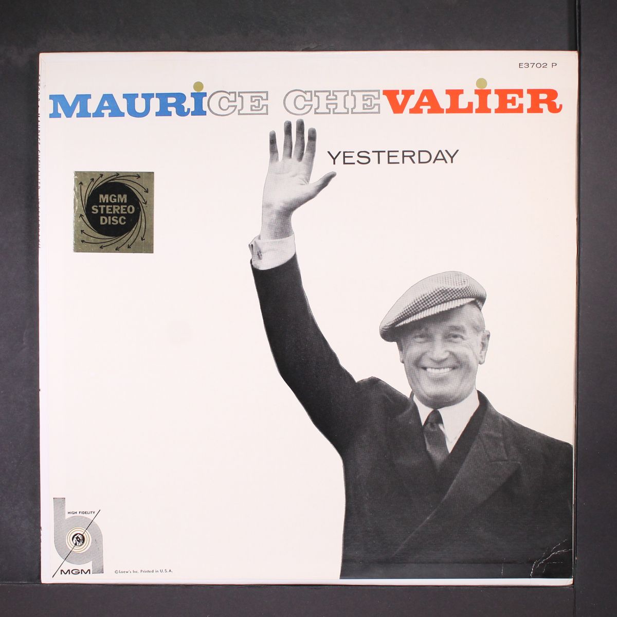 yesterday by MAURICE CHEVALIER