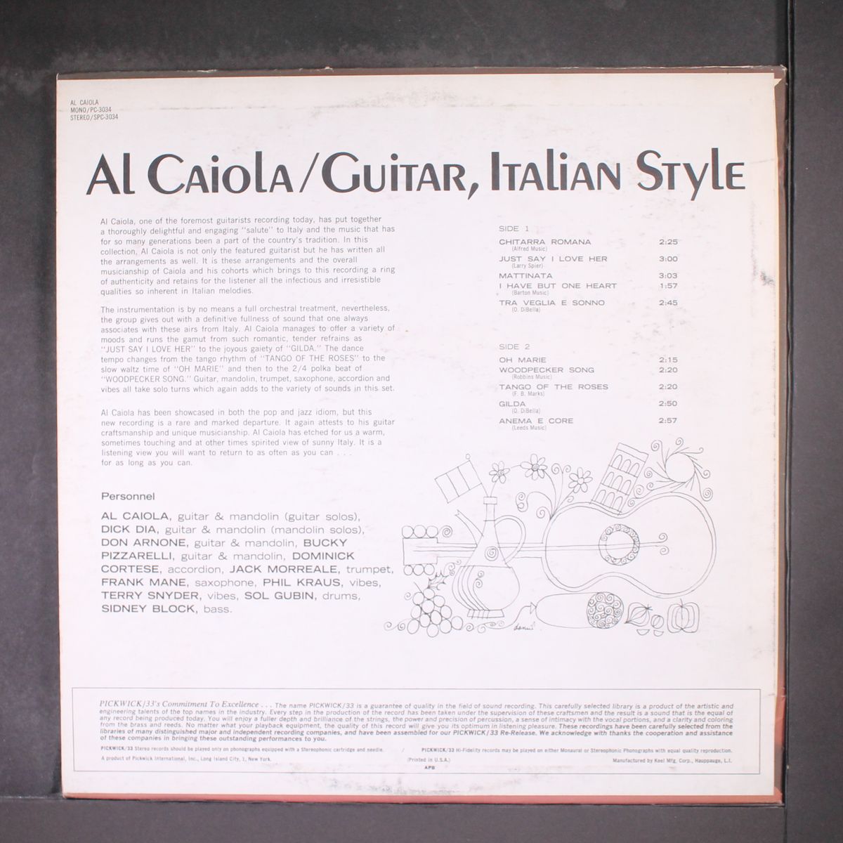 guitar, italian style by AL CAIOLA