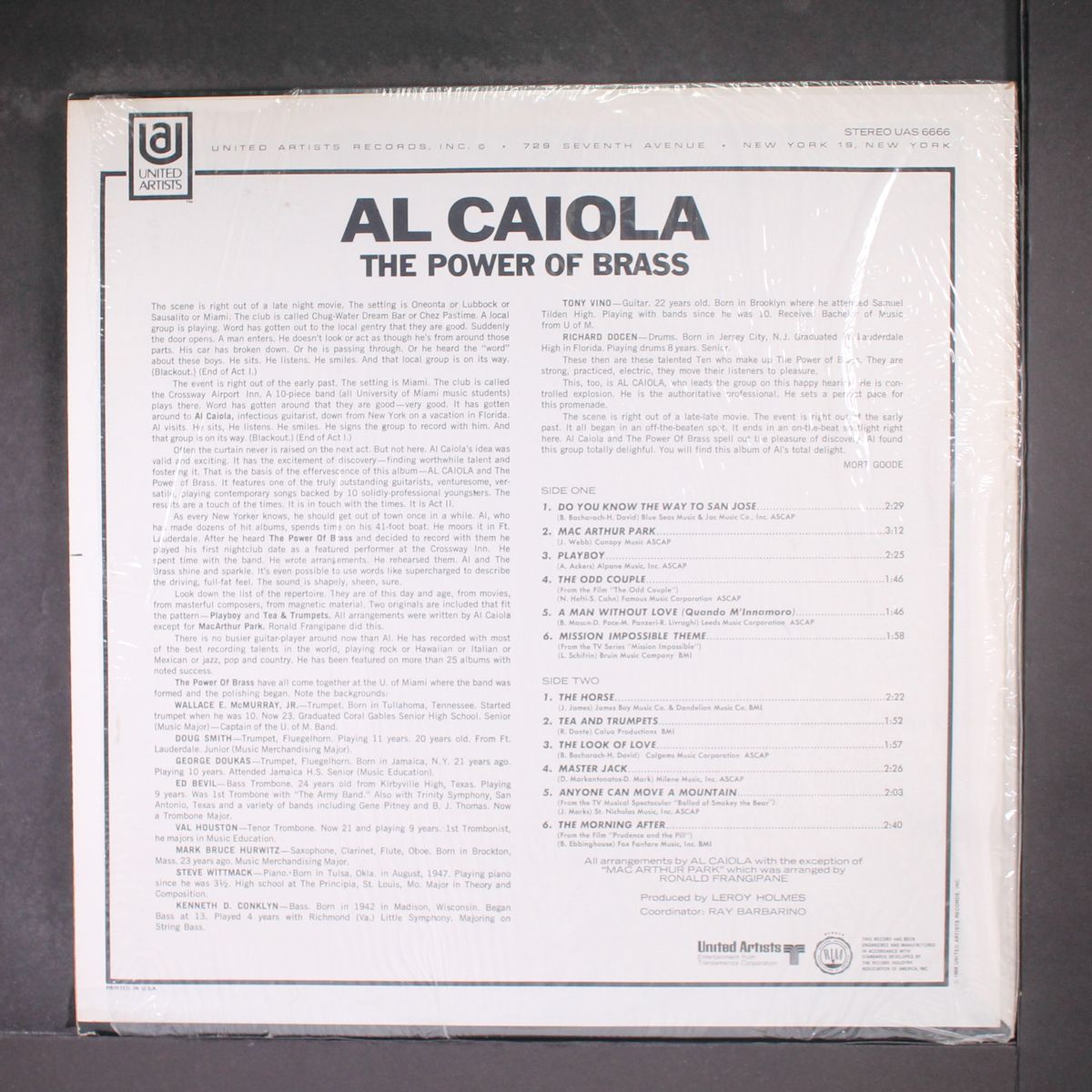 the power of brass by AL CAIOLA