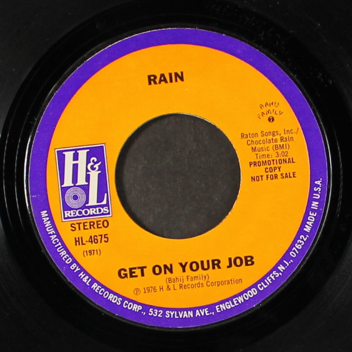 get on your job / same by RAIN