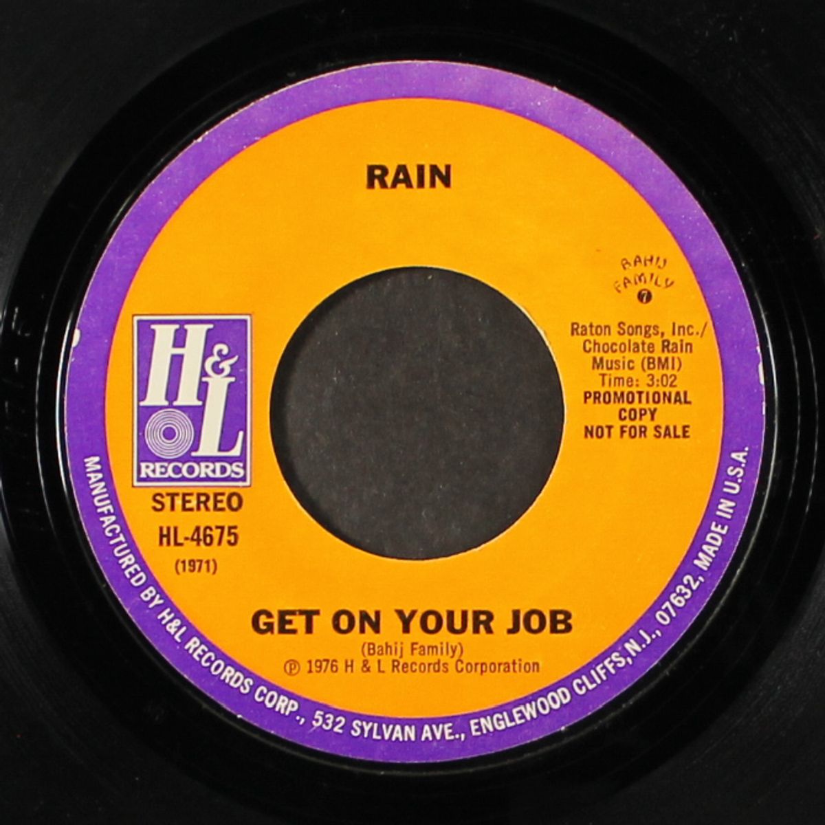 get on your job / same by RAIN