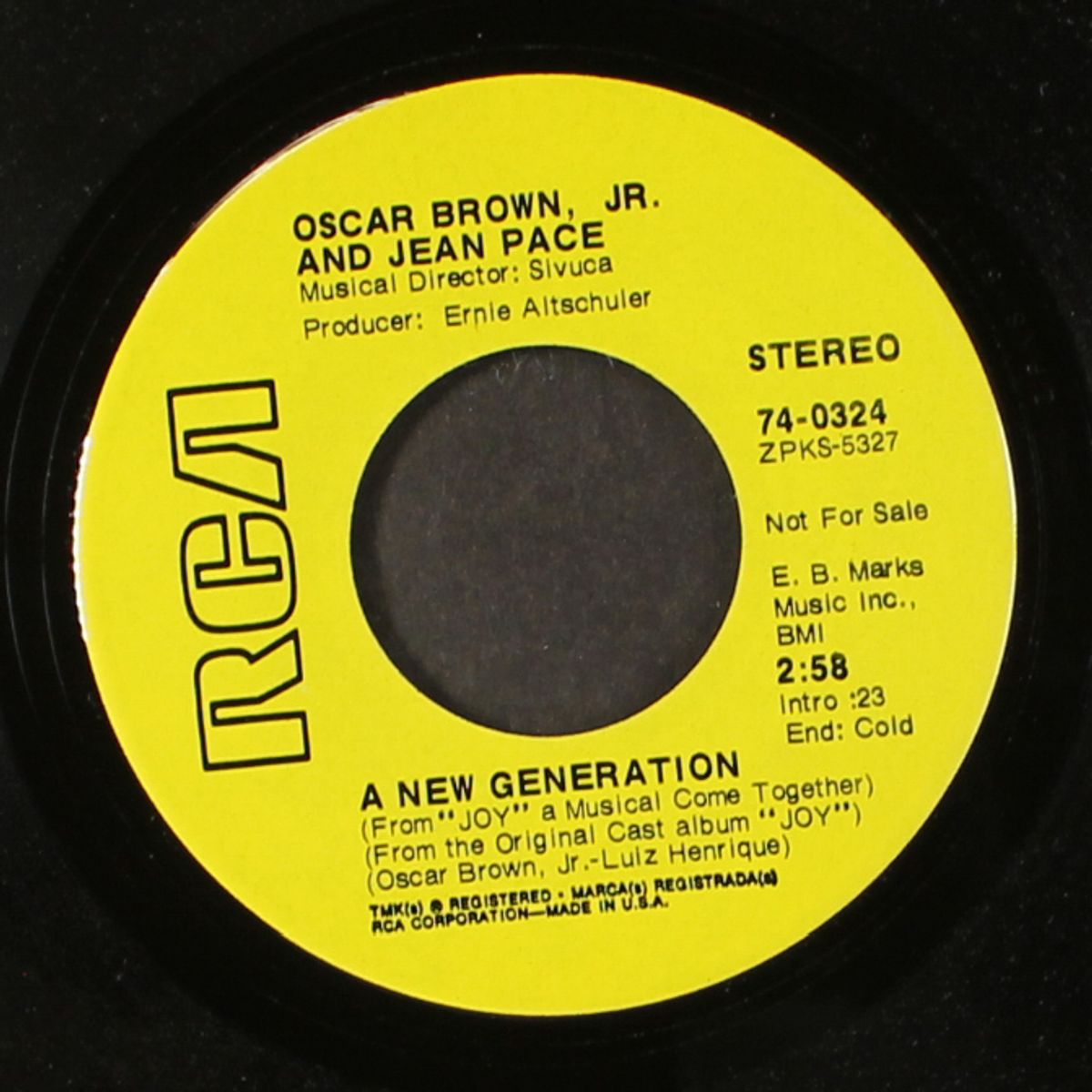 what is a friend / a new generation by OSCAR BROWN, JR.