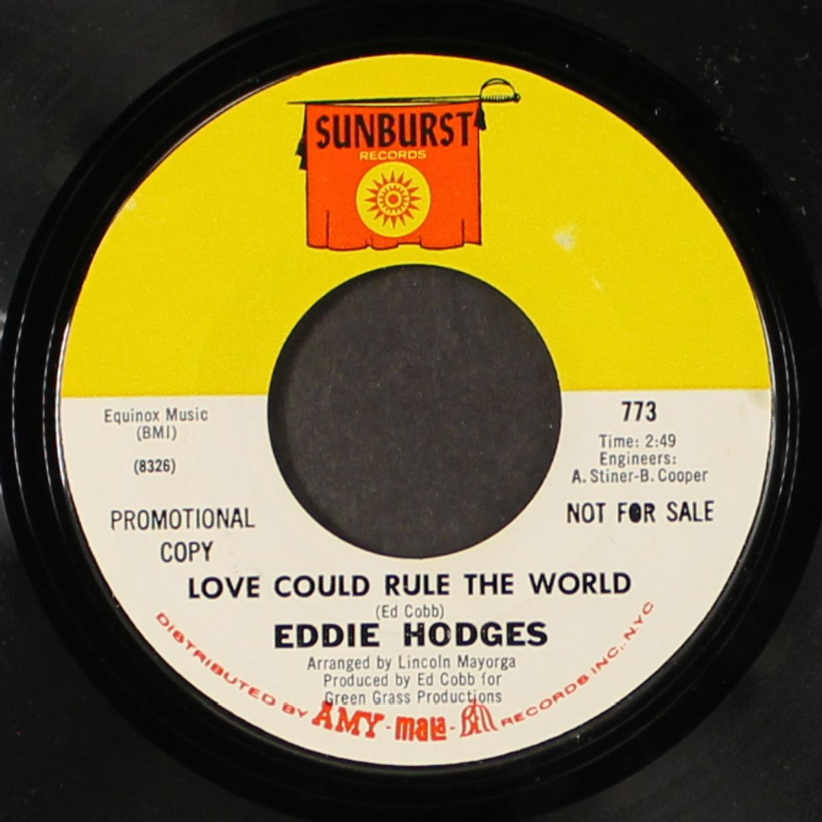 shadows and reflections / love could rule the world by EDDIE HODGES