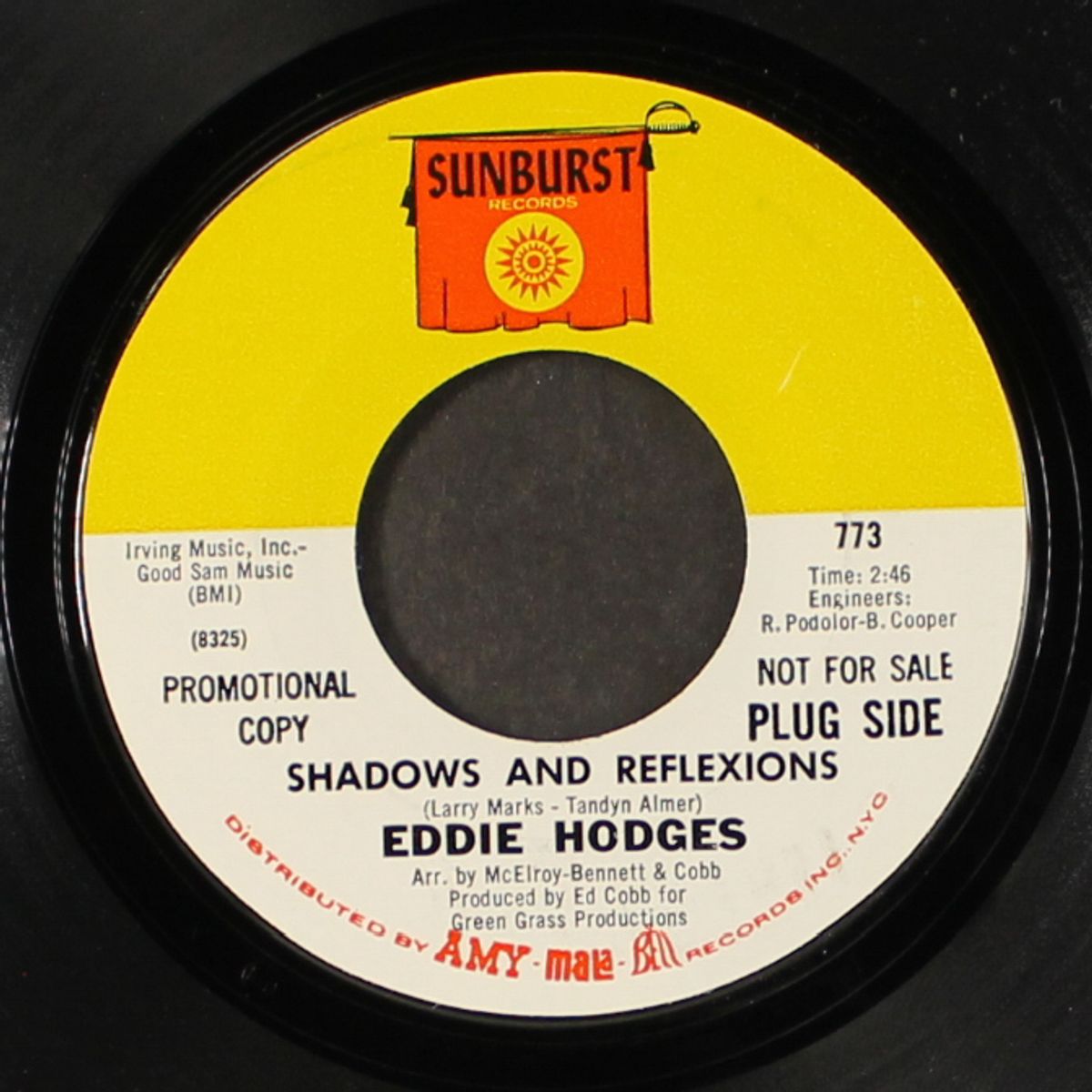 shadows and reflections / love could rule the world by EDDIE HODGES