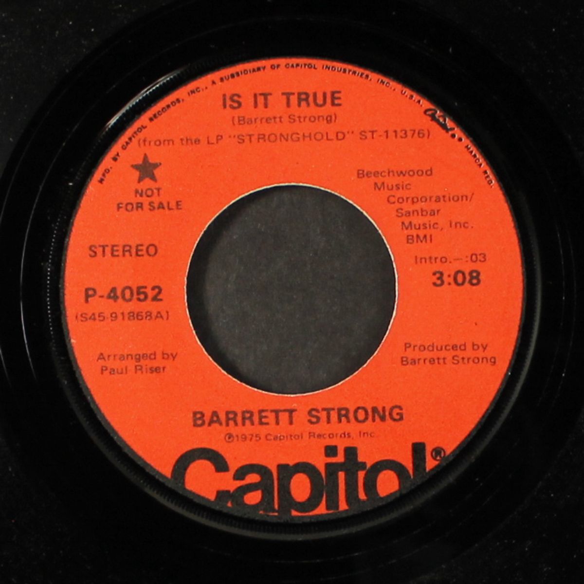 is it true / mono by BARRETT STRONG