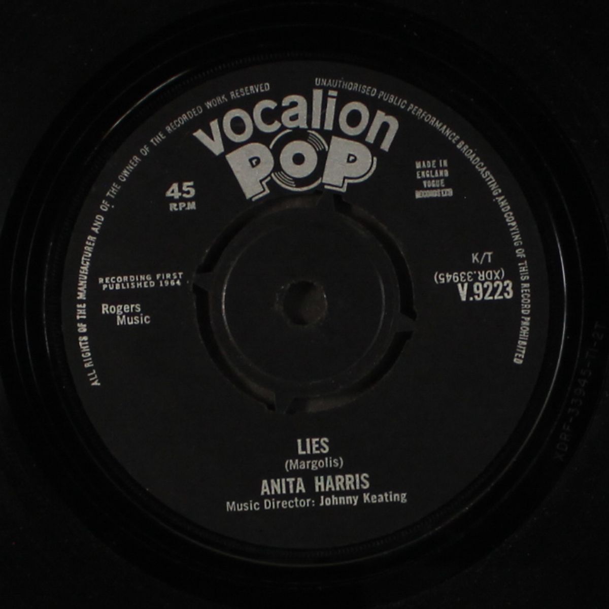 lies / don't think about love by ANITA HARRIS
