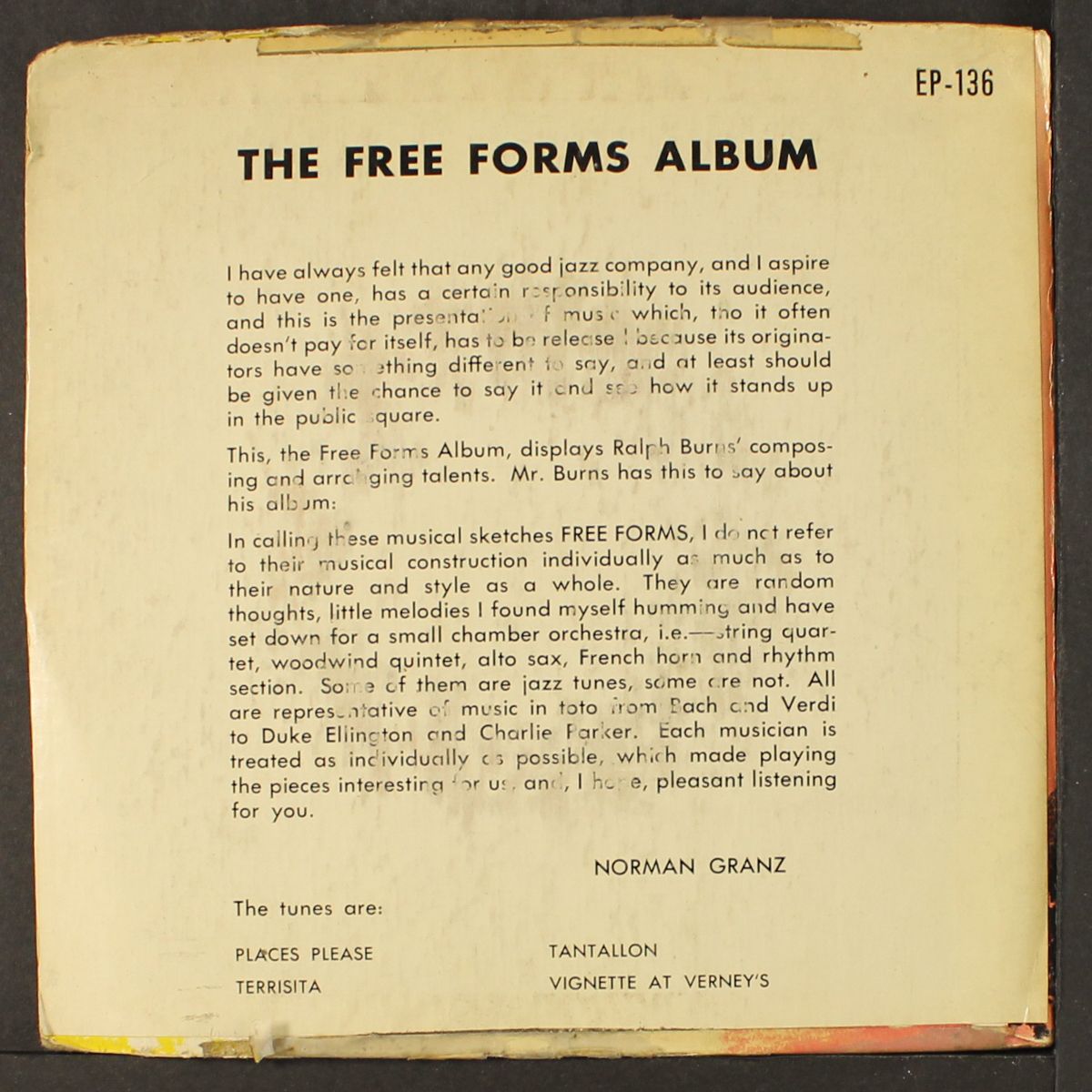 free forms by RALPH BURNS