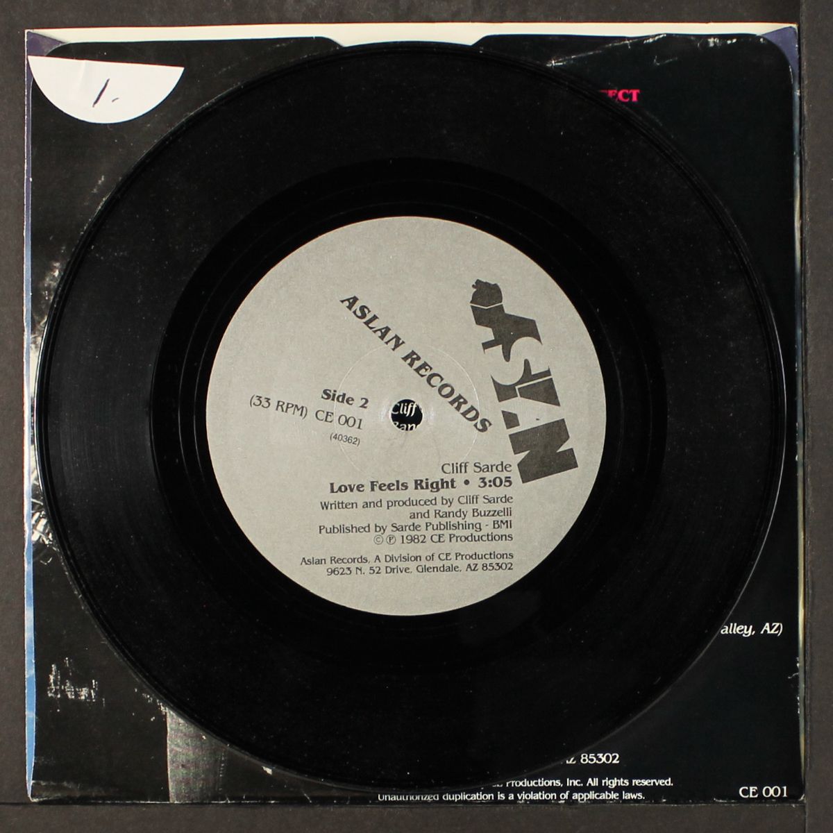 before the jupiter effect / love feels right by CLIFF SARDE