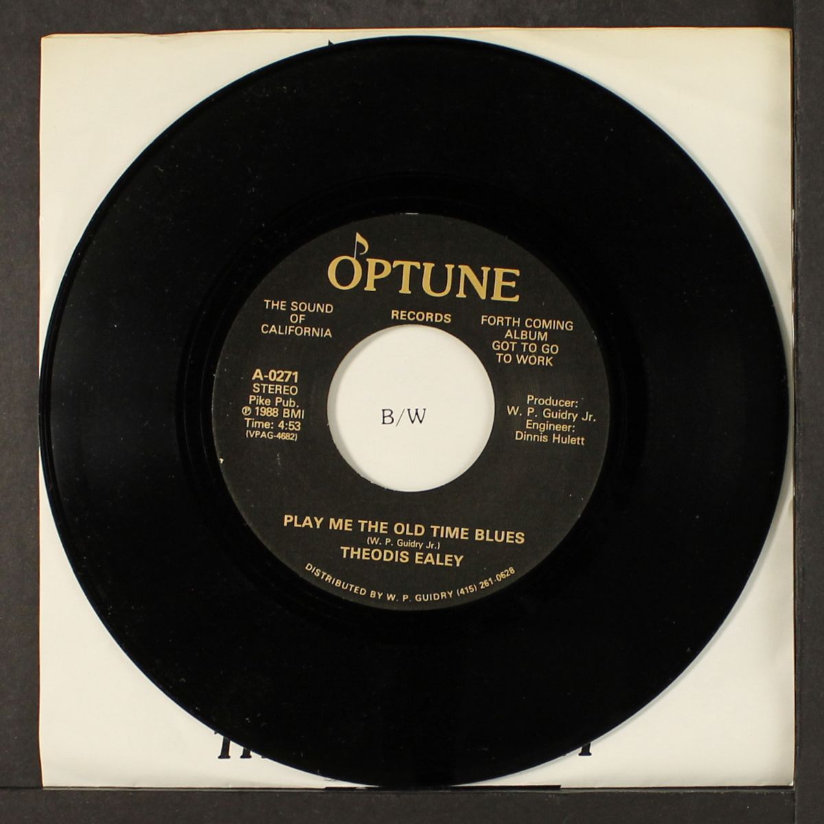 play the old time blues / a memory by THEODIS EALEY