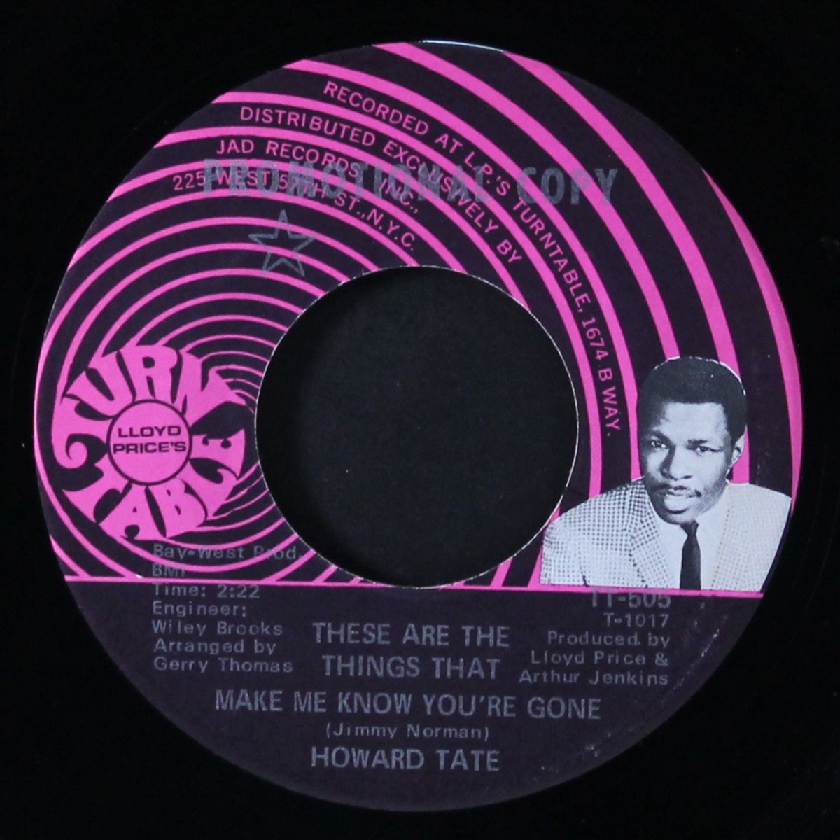 these are the things that make me know you're gone by HOWARD TATE