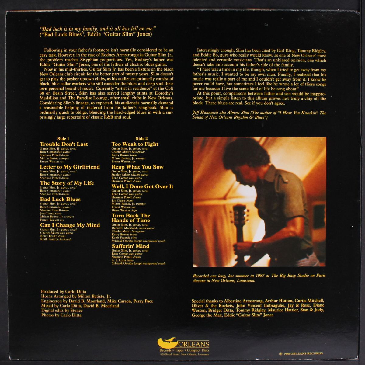 the story of my life by GUITAR SLIM, JR.