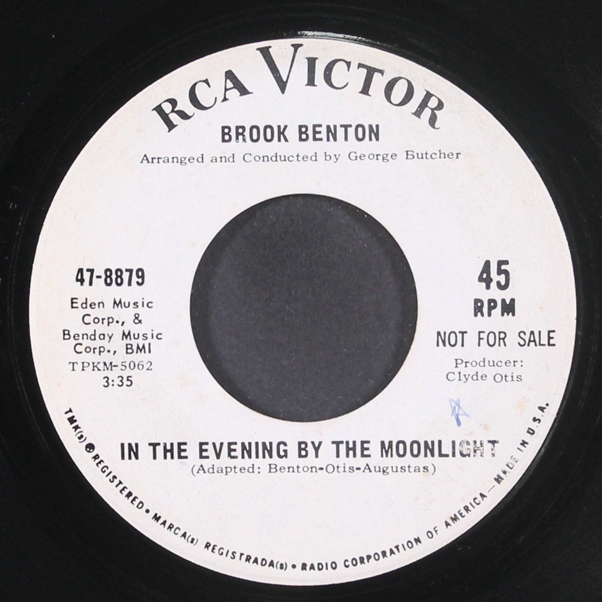 break her heart / in the evening by the moonlight by BROOK BENTON