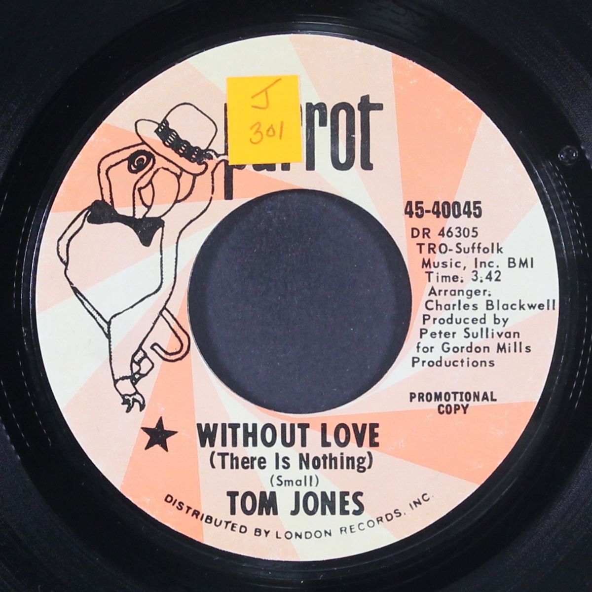 without love / the man who knows too much by TOM JONES