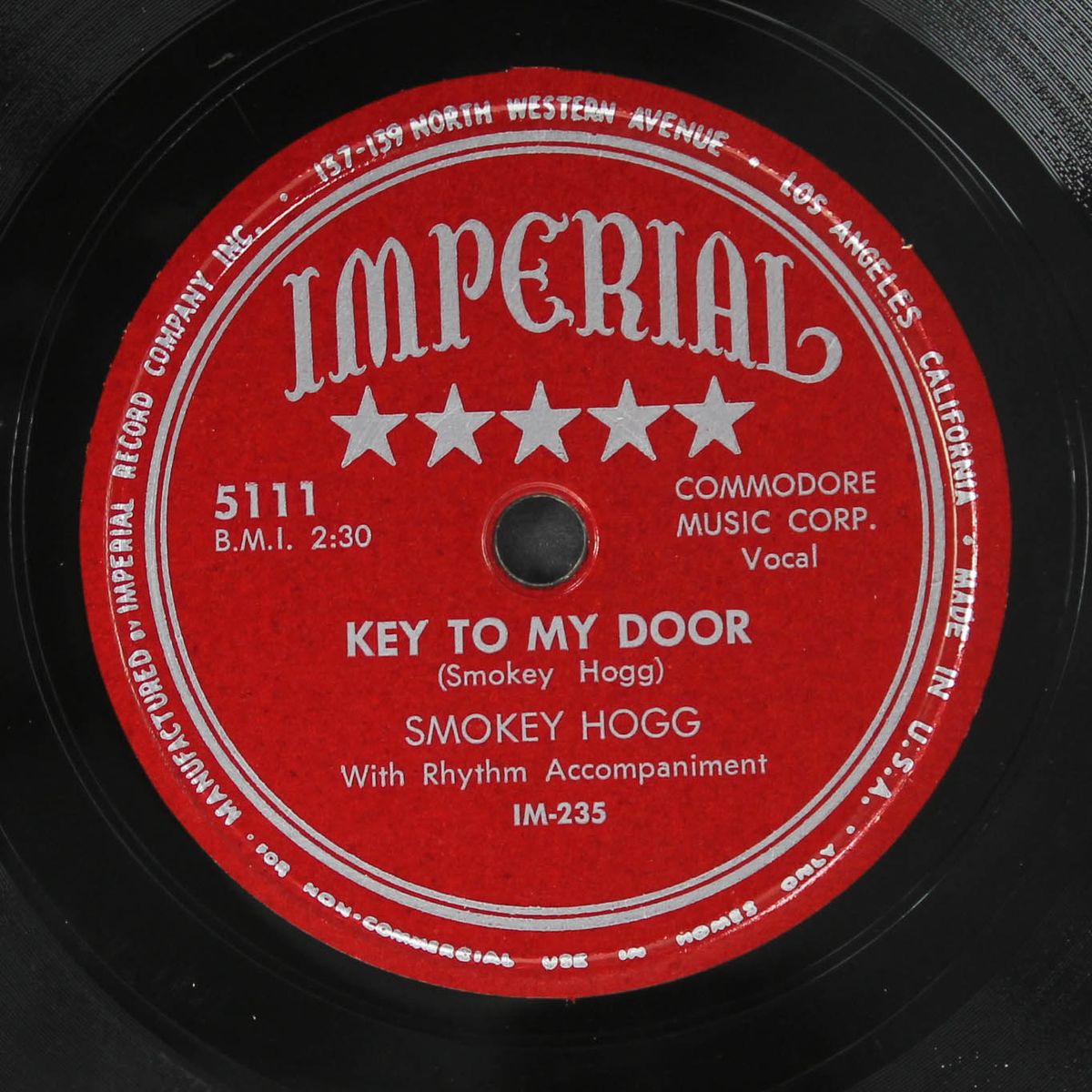 great big mama / key to my door by SMOKEY HOGG