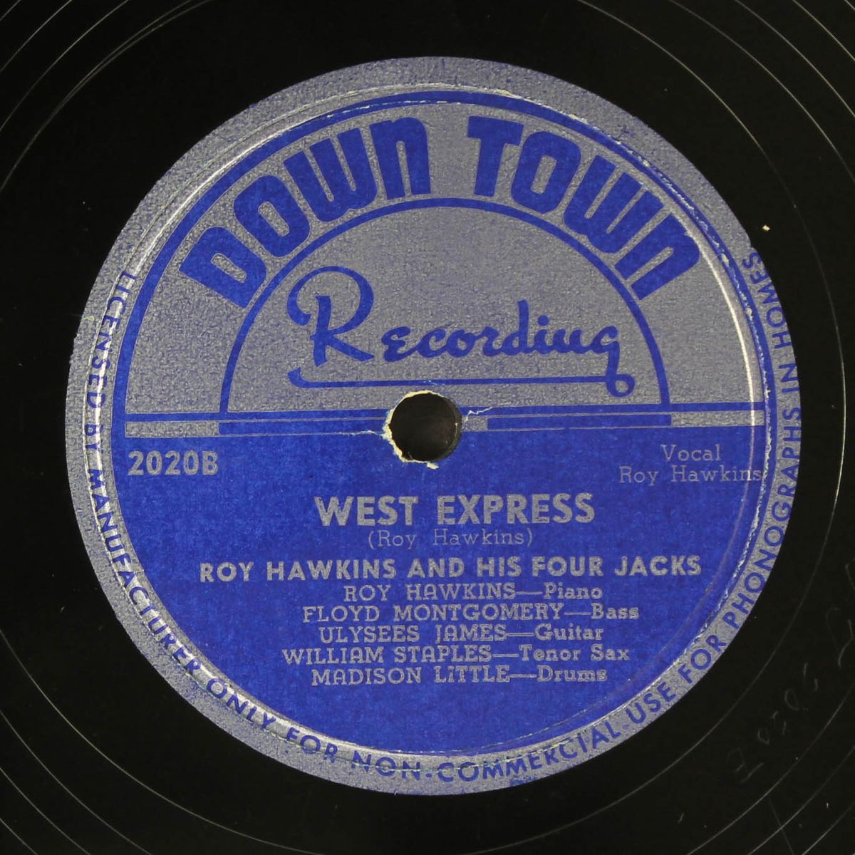 it's too late to change / west express by ROY HAWKINS