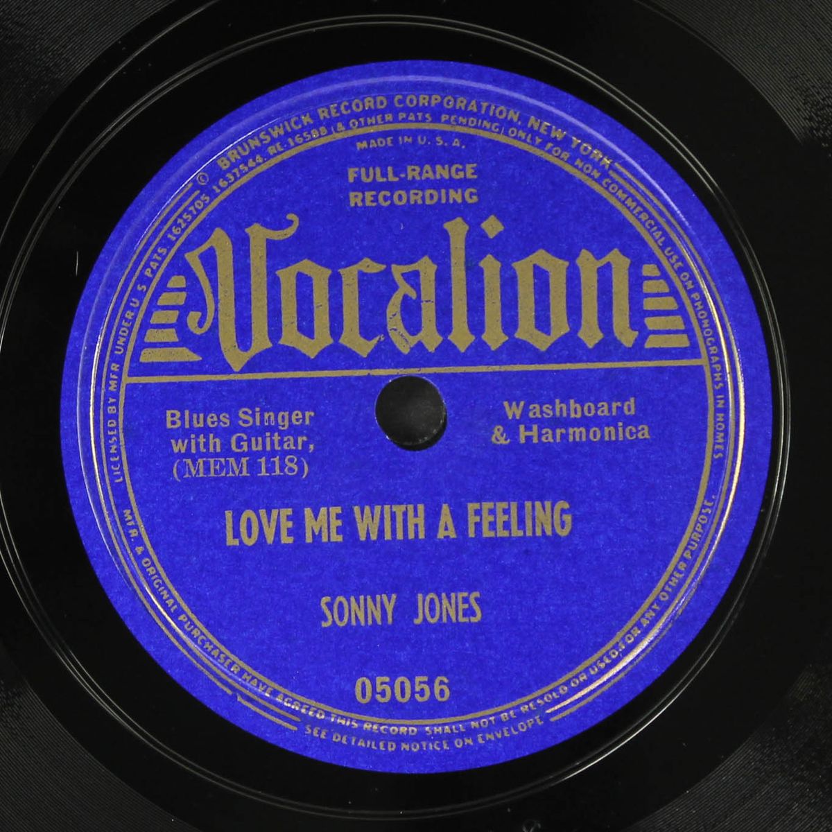 love me wih a feeling / dough roller by SONNY JONES