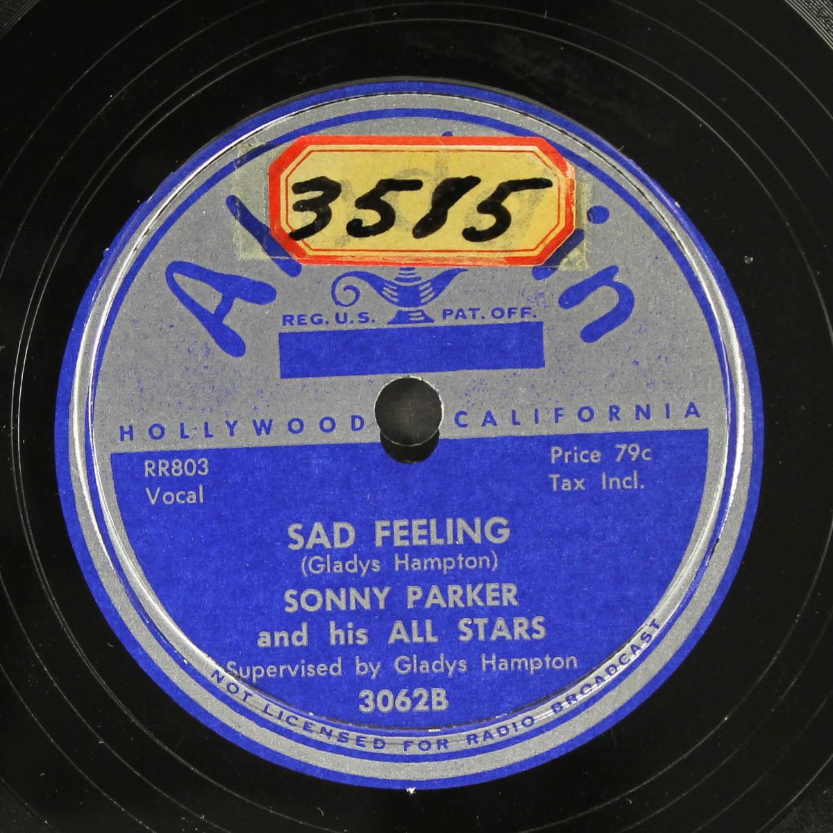 i want a little girl / sad feeling by SONNY PARKER
