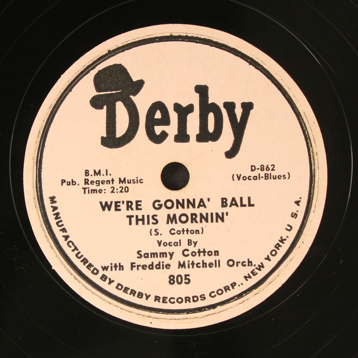 if the blues was whiskey / we're gonna' ball this mornin' by SAMMY COTTON